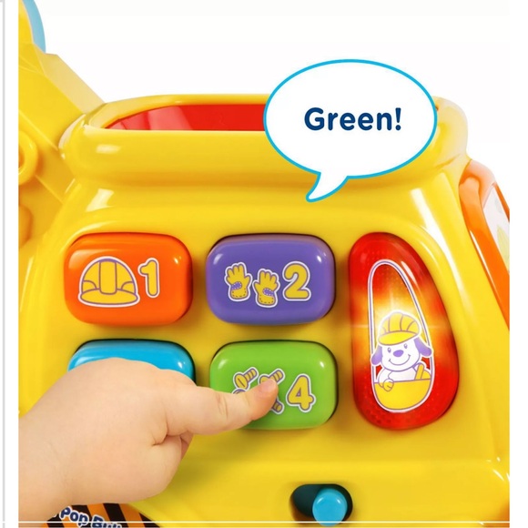 Vtech pop a ball push and pop bulldozer NIB - Picture 6 of 7